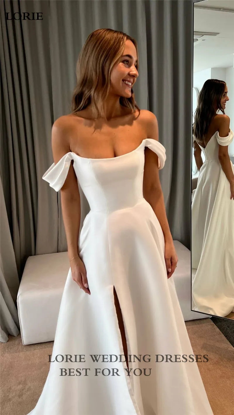 Cockatoo Soft Satin Wedding gown