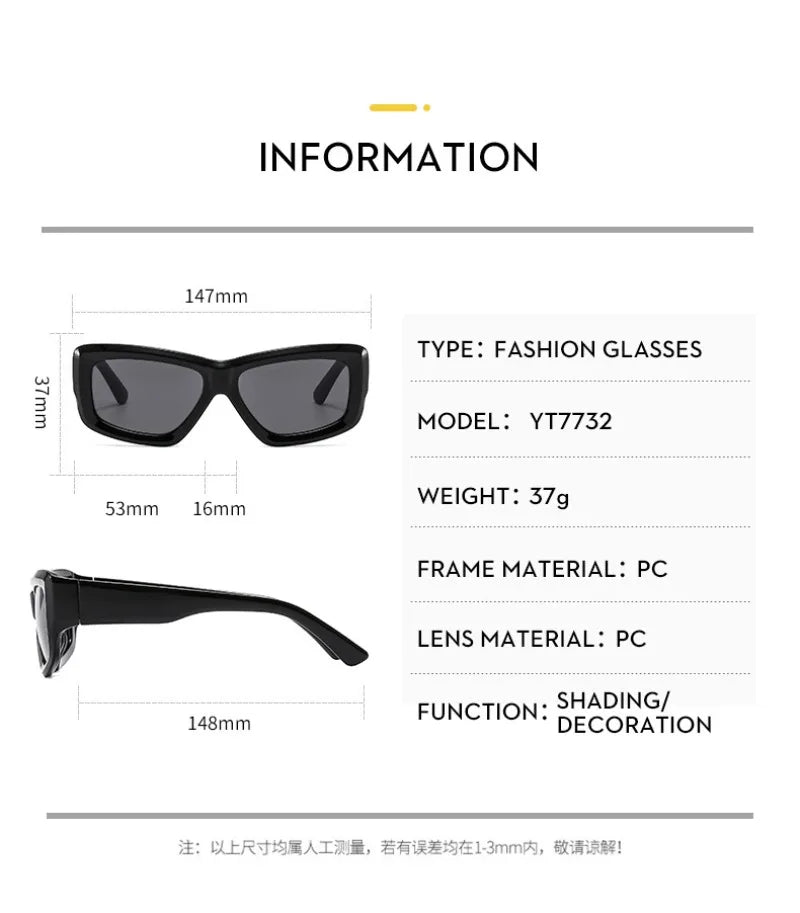 Rimless Y2K Sunglasses