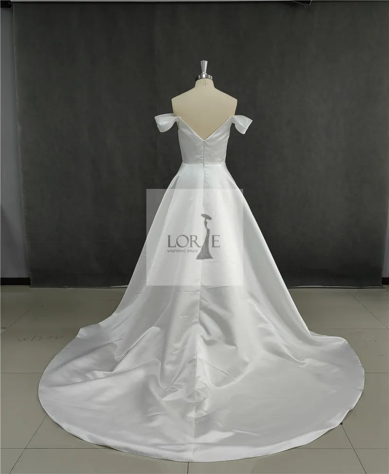 Cockatoo Soft Satin Wedding gown