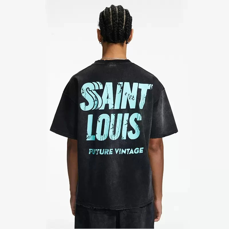 Saint Louis Stone Washed T-Shirt Men