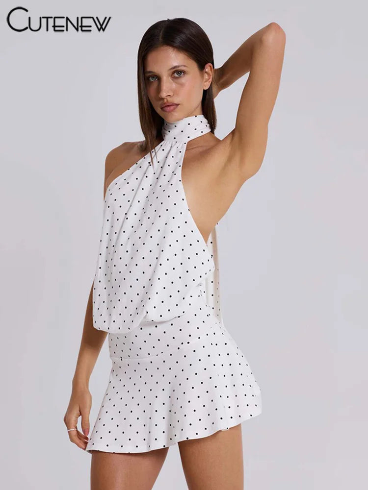 Dotty Print Mini Dress