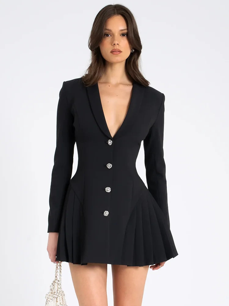 Eve Long Sleeve A-line Dress