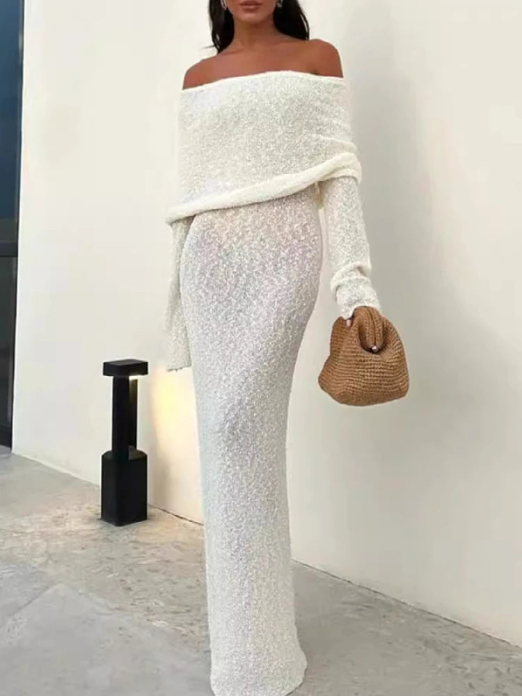 LeLe Neck Knitted Dress