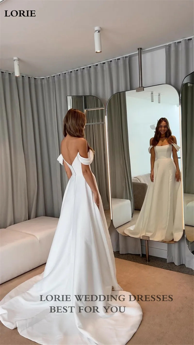 Cockatoo Soft Satin Wedding gown