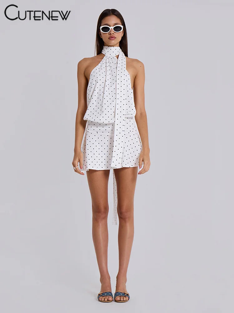 Dotty Print Mini Dress